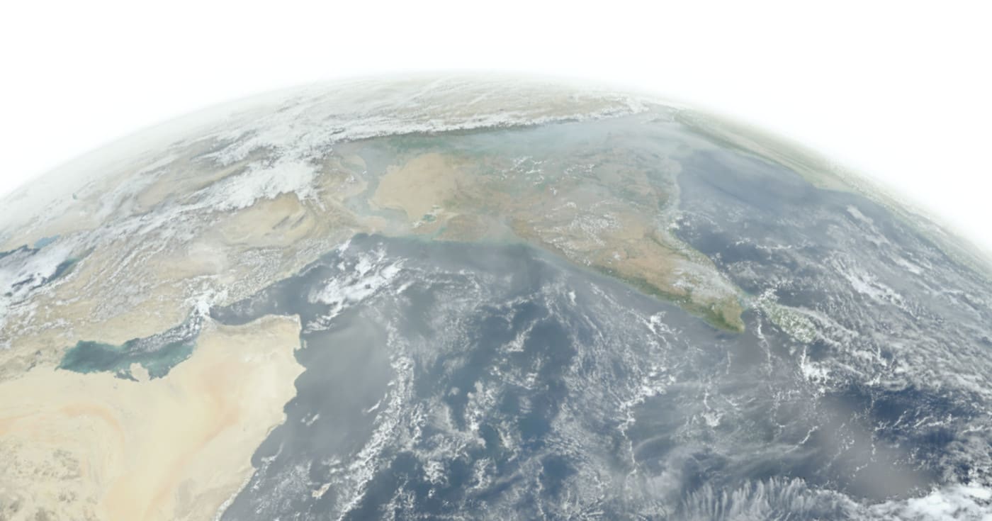 Osa maapalloa. Kuva ©: NASA/NOAA
