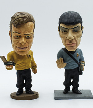 Star Trekin hahmot Kapteeni Kirk ja Mr. Spock. Kuva ©: Claudio Caridi | Dreamstime.com