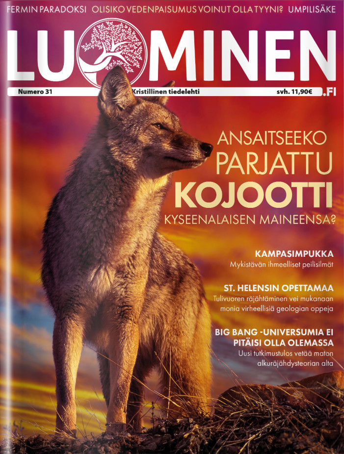 Artikkeli on julkaistu Luominen-tiedelehdessä 31
