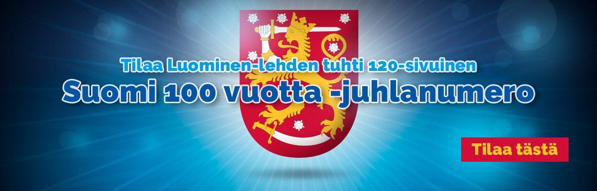 Tilaa Luominen-lehden tuhti 120-sivuinen Suomi 100 vuotta -juhlanumero